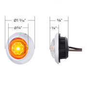 ArcBlast LED Dual Function 3/4" Mini Clearance/Marker Light - Amber LED/Clear Lens