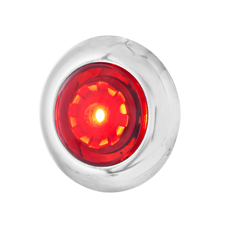 ArcBlast LED Single Function 3/4" Mini Clearance/Marker Light  - Red LED/Red Lens