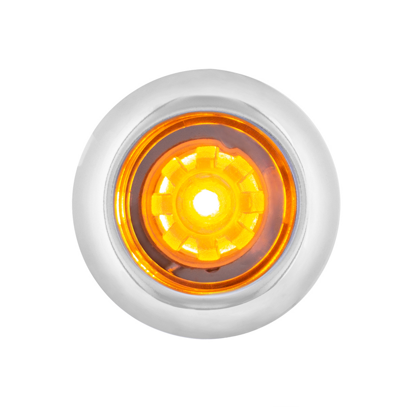 ArcBlast LED Single Function 3/4" Mini Clearance/Marker Light  - Amber LED/Clear Lens