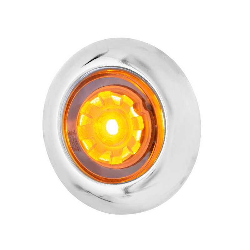 ArcBlast LED Single Function 3/4" Mini Clearance/Marker Light  - Amber LED/Clear Lens