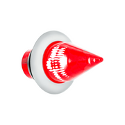 4 LED Dual Function 3/4" Mini Spike Light With SS Bezel (Clearance/Marker) - Red LED/Red Lens