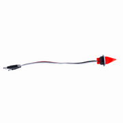 4 LED Dual Function 3/4" Mini Spike Light With SS Bezel (Clearance/Marker) - Red LED/Red Lens