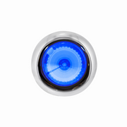 4 LED Dual Function 3/4" Mini Spike Light With SS Bezel (Auxiliary/Utility) - Blue LED/Clear Lens