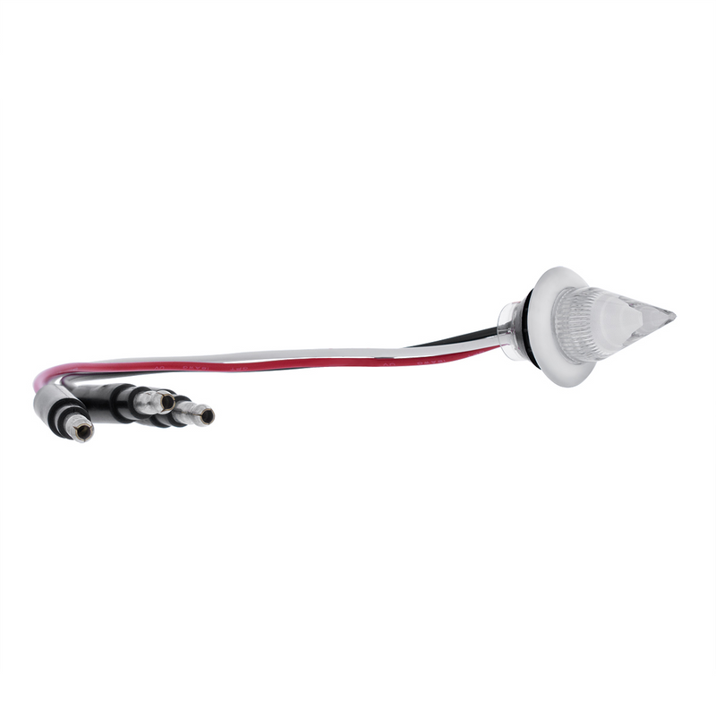 4 LED Dual Function 3/4" Mini Spike Light With SS Bezel (Auxiliary/Utility) - Blue LED/Clear Lens