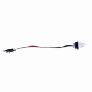 4 LED Dual Function 3/4" Mini Spike Light With SS Bezel (Auxiliary/Utility) - Blue LED/Clear Lens