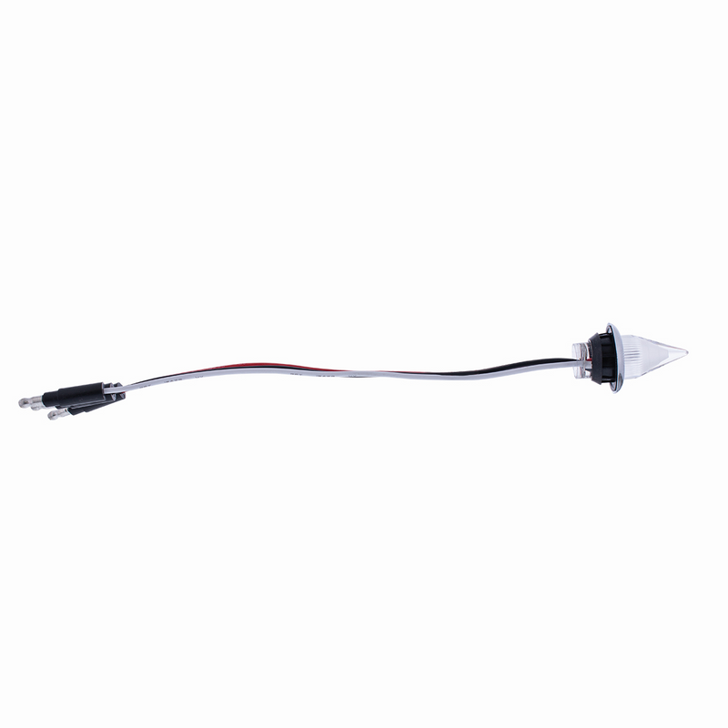 4 LED Dual Function 3/4" Mini Spike Light With SS Bezel (Auxiliary/Utility) - Blue LED/Clear Lens
