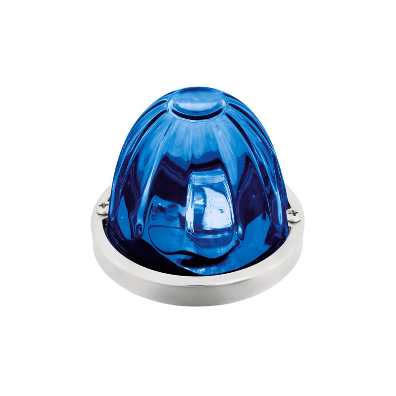 Glass Watermelon Light Kit With Double Fury 4 LED Light (Choose Color) WATERMELON KIT Amber & Blue,Amber & Green,Amber & Red,Amber & White,Red & Blue,Red & Green,Red & White Light Gray