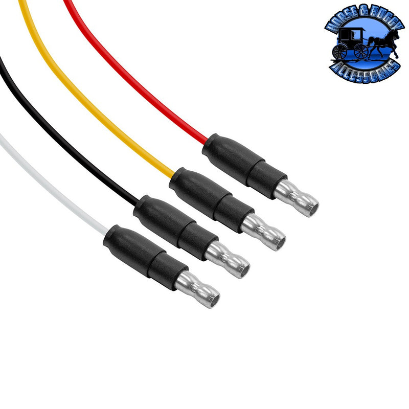 Glass Watermelon Light Kit With Double Fury 4 LED Light (Choose Color) WATERMELON KIT Amber & Blue,Amber & Green,Amber & Red,Amber & White,Red & Blue,Red & Green,Red & White Tan