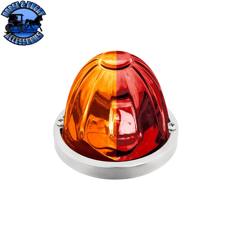 Glass Watermelon Light Kit With Double Fury 4 LED Light (Choose Color) WATERMELON KIT Amber & Blue,Amber & Green,Amber & Red,Amber & White,Red & Blue,Red & Green,Red & White Dark Slate Gray