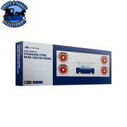 Stainless Rear Center Panel With Four 7 LED 4" Light & Bezel - Red LED/Clear Lens - Competition Series REAR CENTER PANEL Midnight Blue