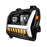 BLACKOUT HEADLIGHT WITH LED DRL LIGHT BAR & TURN SIGNAL FOR 2018-2024 KENWORTH W990 HEADLIGHT BLACKOUT HEADLIGHT WITH LED DRL LIGHT BAR & TURN SIGNAL FOR 2018-2024 KENWORTH W990-DRIVER,BLACKOUT HEADLIGHT WITH LED DRL LIGHT BAR & TURN SIGNAL FOR 2018-2024 KENWORTH W990-PASSENGER Wheat