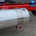 Dark Slate Gray ss-1033 Stainless fuel tank watermelon light bracket fits-Kenworth 7 3/8” wide straps (sold in pairs) watermelon