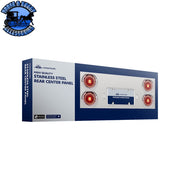 UP-35264 Stainless Rear Center Panel With Four 7 LED 4" Reflector Lights & Grommets - Red LED/Clear Lens REAR CENTER PANEL Midnight Blue