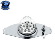 304 SS Above Door Dome Light Kit With 17 LED Double Fury Watermelon For 2008-2017 Freightliner Cascadia (Choose LED Color) Amber & Blue LED,Amber & Green LED,Amber & Red LED,Amber & White LED,Red & Blue LED,Red & Green LED,Red & White LED Light Gray