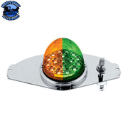 304 SS Above Door Dome Light Kit With 17 LED Double Fury Watermelon For 2008-2017 Freightliner Cascadia (Choose LED Color) Amber & Blue LED,Amber & Green LED,Amber & Red LED,Amber & White LED,Red & Blue LED,Red & Green LED,Red & White LED Dark Slate Gray