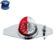 304 SS Above Door Dome Light Kit With 17 LED Double Fury Watermelon For 2008-2017 Freightliner Cascadia (Choose LED Color) Red & White LED Light Gray