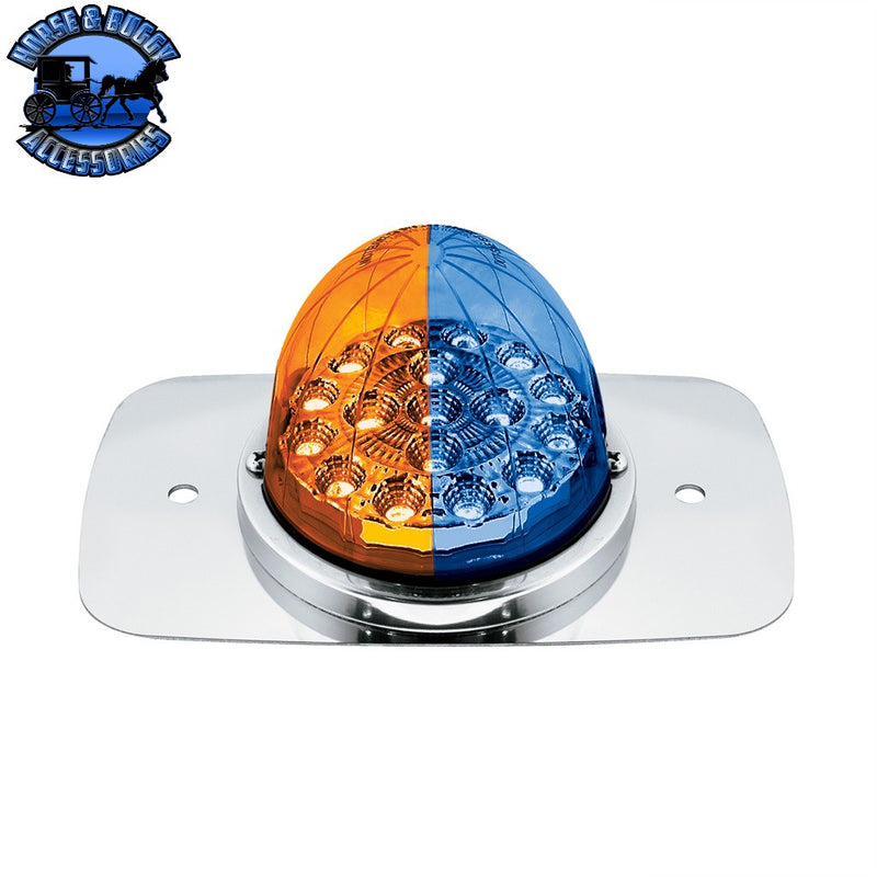 304 SS Turn Signal Light Kit With 17 LED Double Fury Watermelon For 2008-2017 Freightliner Cascadia (Choose Color) Turn Signal Light Kit Amber & Blue LED Light Gray