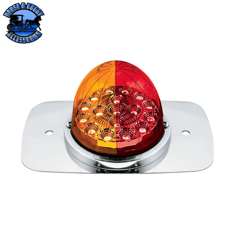 304 SS Turn Signal Light Kit With 17 LED Double Fury Watermelon For 2008-2017 Freightliner Cascadia (Choose Color) Turn Signal Light Kit Amber & Red LED Dark Slate Gray