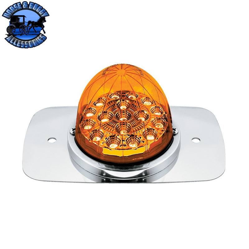 304 SS Turn Signal Light Kit With 17 LED Double Fury Watermelon For 2008-2017 Freightliner Cascadia (Choose Color) Turn Signal Light Kit Amber & Blue LED,Amber & Green LED,Amber & Red LED,Amber & White LED Dark Slate Gray
