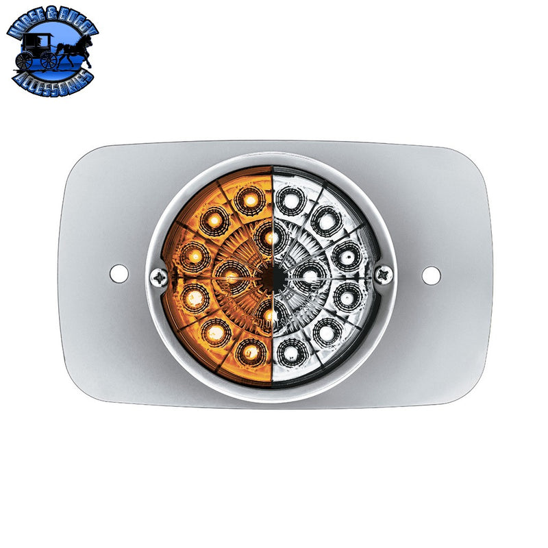 304 SS Turn Signal Light Kit With 17 LED Double Fury Watermelon For 2008-2017 Freightliner Cascadia (Choose Color) Turn Signal Light Kit Amber & Blue LED,Amber & Green LED,Amber & Red LED,Amber & White LED Gray