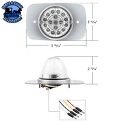 304 SS Turn Signal Light Kit With 17 LED Double Fury Watermelon For 2008-2017 Freightliner Cascadia (Choose Color) Turn Signal Light Kit Amber & Blue LED,Amber & Green LED,Amber & Red LED,Amber & White LED Light Gray