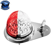 304 SS Above Door Dome Light Kit With 17 LED Double Fury Watermelon For 1994-2025 Kenworth W900 (Choose LED Color) Dome Light Kit Red & White LED Light Gray