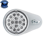 304 SS Above Door Dome Light Kit With 17 LED Double Fury Watermelon For 1994-2025 Kenworth W900 (Choose LED Color) Dome Light Kit Amber & Blue LED,Amber & Green LED,Amber & Red LED,Amber & White LED,Red & Blue LED,Red & Green LED,Red & White LED Light Gray
