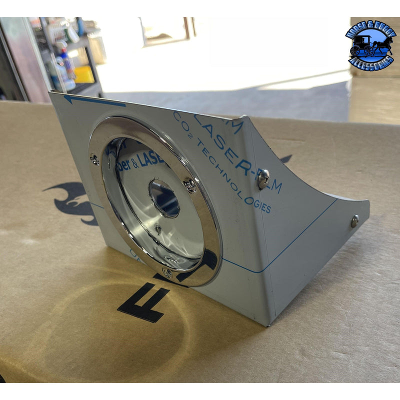 ss-1033 Stainless fuel tank watermelon light bracket fits-Kenworth 7 3/8” wide straps (sold in pairs) watermelon Dim Gray