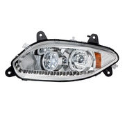 Chrome 17 LED Headlight For 2018-2026 International LT - Driver