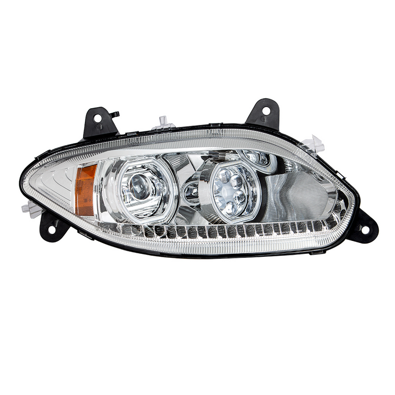 Chrome 17 LED Headlight For 2018-2026 International LT - Passenger