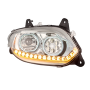 Chrome 17 LED Headlight For 2018-2026 International LT - Passenger
