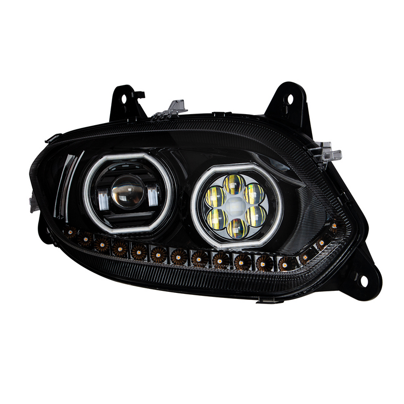 Black 17 LED Headlight For 2018-2026 International LT - Passenger