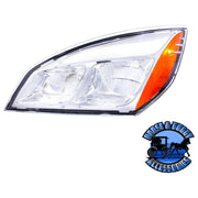 CHROME LED HEADLIGHT FOR 2018-2023 FREIGHTLINER CASCADIA - PAIR (Choose Color) (Choose Side) HEADLIGHT Chrome / Driver's Side Dark Slate Gray