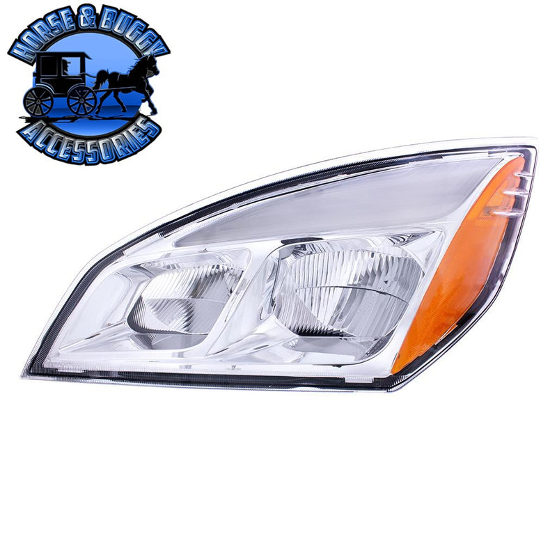 CHROME LED HEADLIGHT FOR 2018-2023 FREIGHTLINER CASCADIA - PAIR (Choose Color) (Choose Side) HEADLIGHT Chrome / Driver's Side,Chrome / Passenger's Side,Black / Driver's Side,Black / Passenger's Side Light Gray