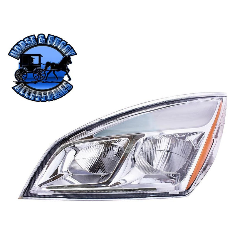 CHROME LED HEADLIGHT FOR 2018-2023 FREIGHTLINER CASCADIA - PAIR (Choose Color) (Choose Side) HEADLIGHT Chrome / Driver's Side,Chrome / Passenger's Side,Black / Driver's Side,Black / Passenger's Side Light Gray