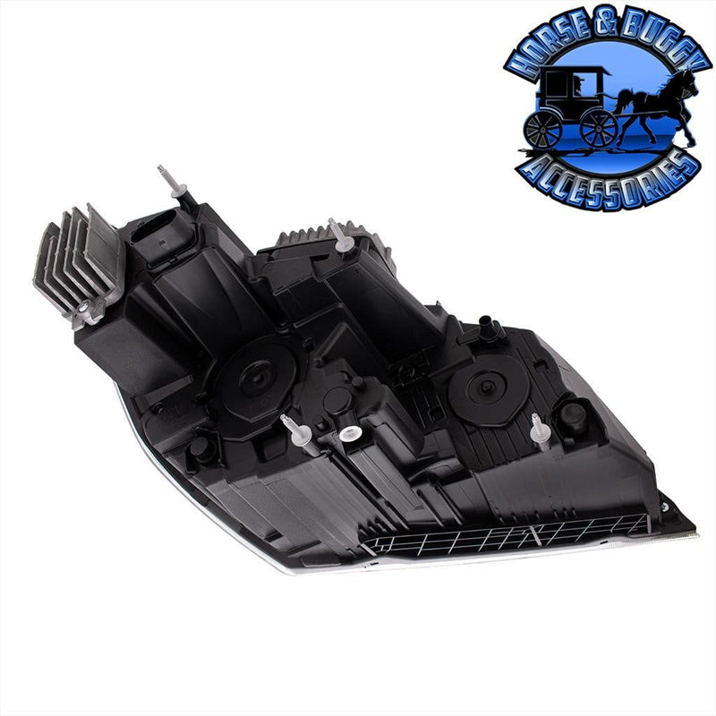 CHROME LED HEADLIGHT FOR 2018-2023 FREIGHTLINER CASCADIA - PAIR (Choose Color) (Choose Side) HEADLIGHT Chrome / Driver's Side,Chrome / Passenger's Side,Black / Driver's Side,Black / Passenger's Side Dark Slate Gray