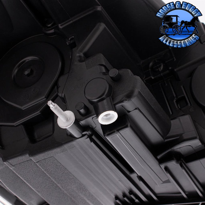 CHROME LED HEADLIGHT FOR 2018-2023 FREIGHTLINER CASCADIA - PAIR (Choose Color) (Choose Side) HEADLIGHT Chrome / Driver's Side,Chrome / Passenger's Side,Black / Driver's Side,Black / Passenger's Side Black