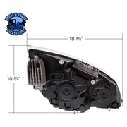 CHROME LED HEADLIGHT FOR 2018-2023 FREIGHTLINER CASCADIA - PAIR (Choose Color) (Choose Side) HEADLIGHT Chrome / Driver's Side,Chrome / Passenger's Side,Black / Driver's Side,Black / Passenger's Side Dark Slate Gray