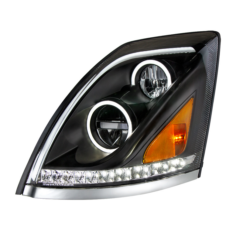 Blackout LED Headlight for 2003-2017 Volvo VN/VNL - Driver