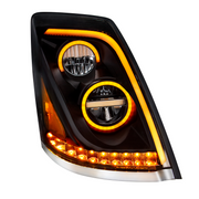 Blackout LED Headlight for 2003-2017 Volvo VN/VNL - Passenger