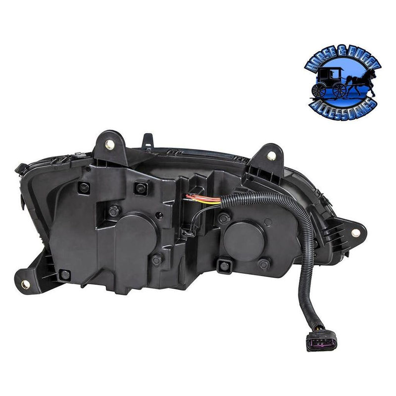 (Choose side) LED HEADLIGHT WITH LED TURN SIGNAL & LED POSITION LIGHT BAR FOR 2007-2017 KENWORTH T660 HEADLIGHT DRIVER SIDE,PASSENGER SIDE Dark Slate Gray