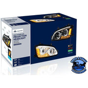 (Choose side) LED HEADLIGHT WITH LED TURN SIGNAL & LED POSITION LIGHT BAR FOR 2007-2017 KENWORTH T660 HEADLIGHT PASSENGER SIDE Midnight Blue