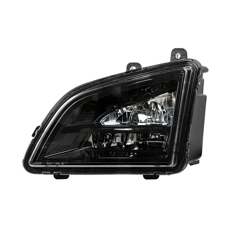 Black LED Driving & Fog Light For 2018-2024 Volvo VNL - Driver -Competition Series