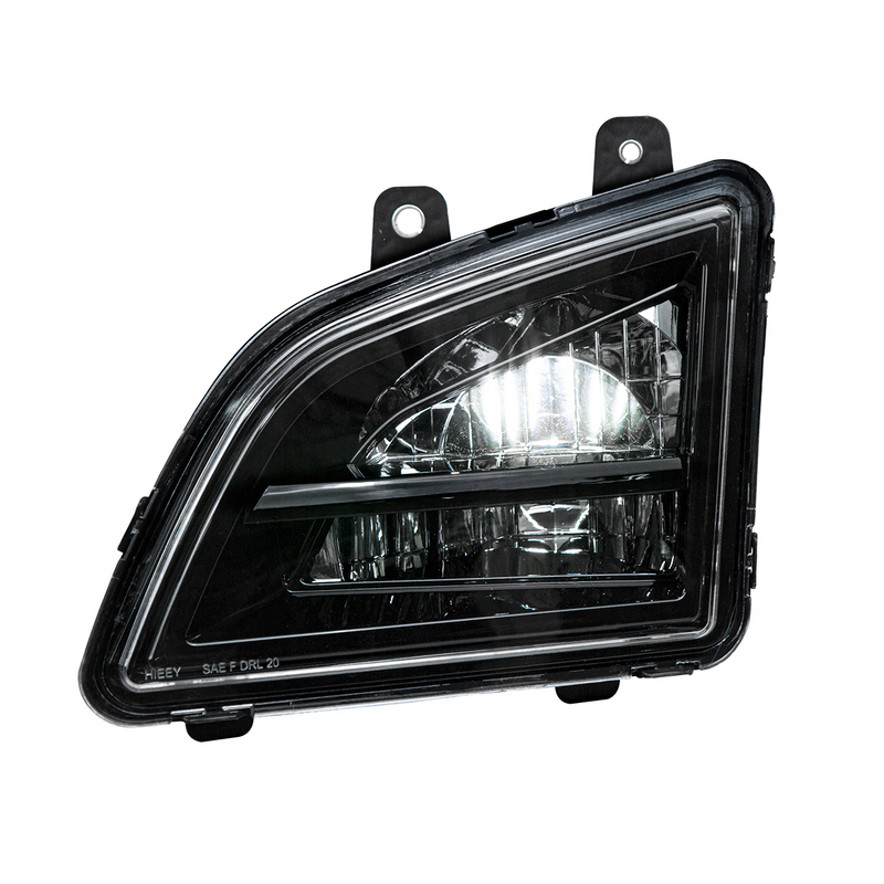 Black LED Driving & Fog Light For 2018-2024 Volvo VNL - Driver -Competition Series