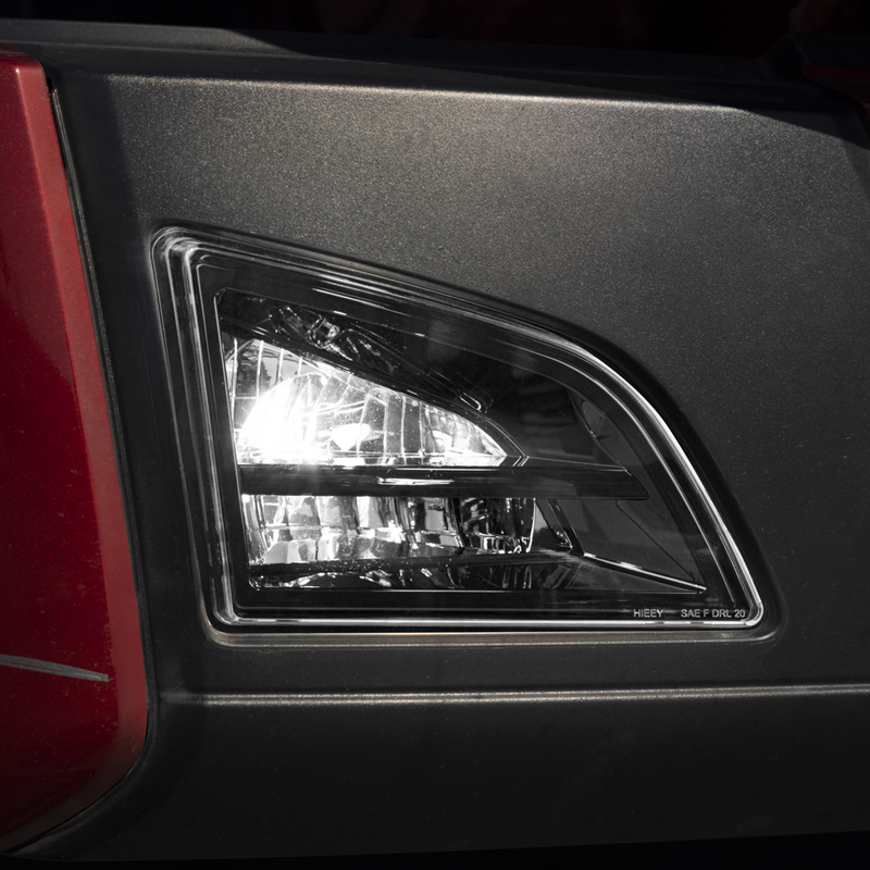Black LED Driving & Fog Light For 2018-2024 Volvo VNL - Passenger -Competition Series