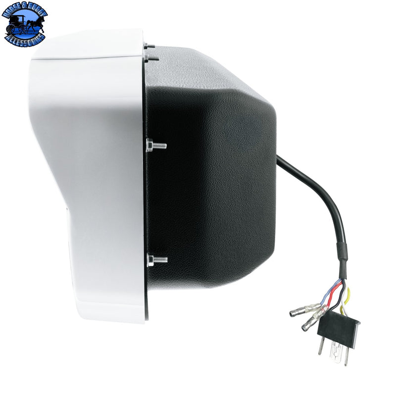 High Power 9 LED Headlight With LED Turn Signal & Position Light (CHOOSE DRIVER/PASSENGER)