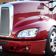 Chrome LED Headlight With Sequential Turn Signal & Position Light Bars For 2008-17 Kenworth T660 - Driver