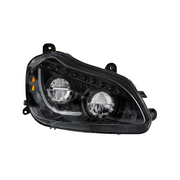 High Power 45 LED Blackout Headlight With Sequential Turn Signal For 2013-2021 Kenworth T680-Passenger