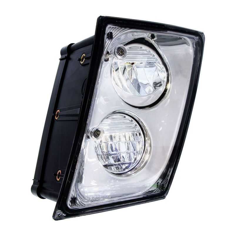 2 luces de conducción LED cromadas de alta potencia y luz antiniebla para Volvo VNL 2003-2017 - Conductor/Izquierdo
