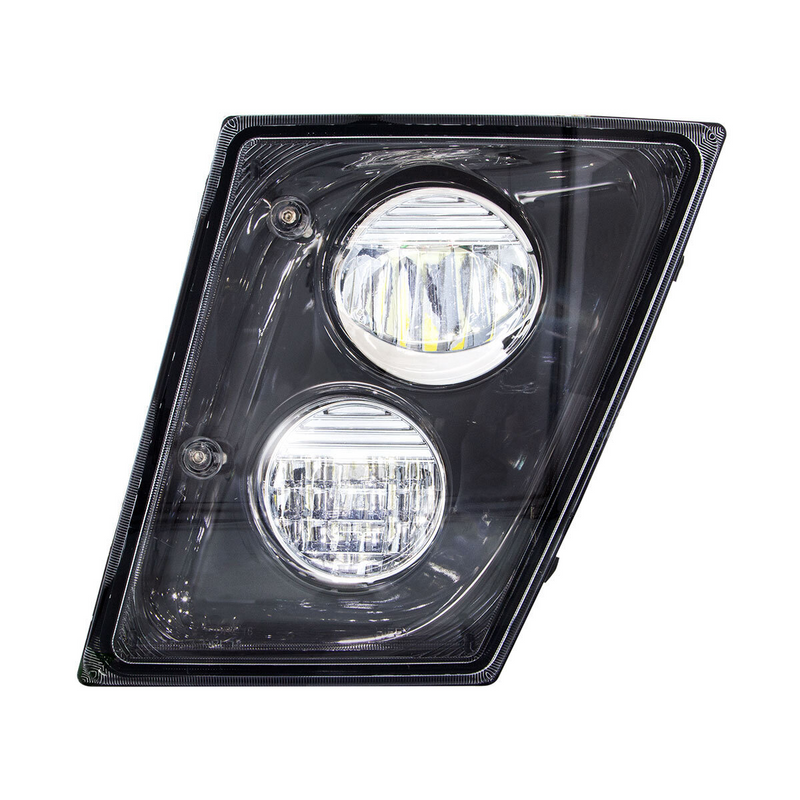 UP-35907 2 High Power LED Black Driving Light & Fog Light For 2003-2017 Volvo VNL - Driver/Left